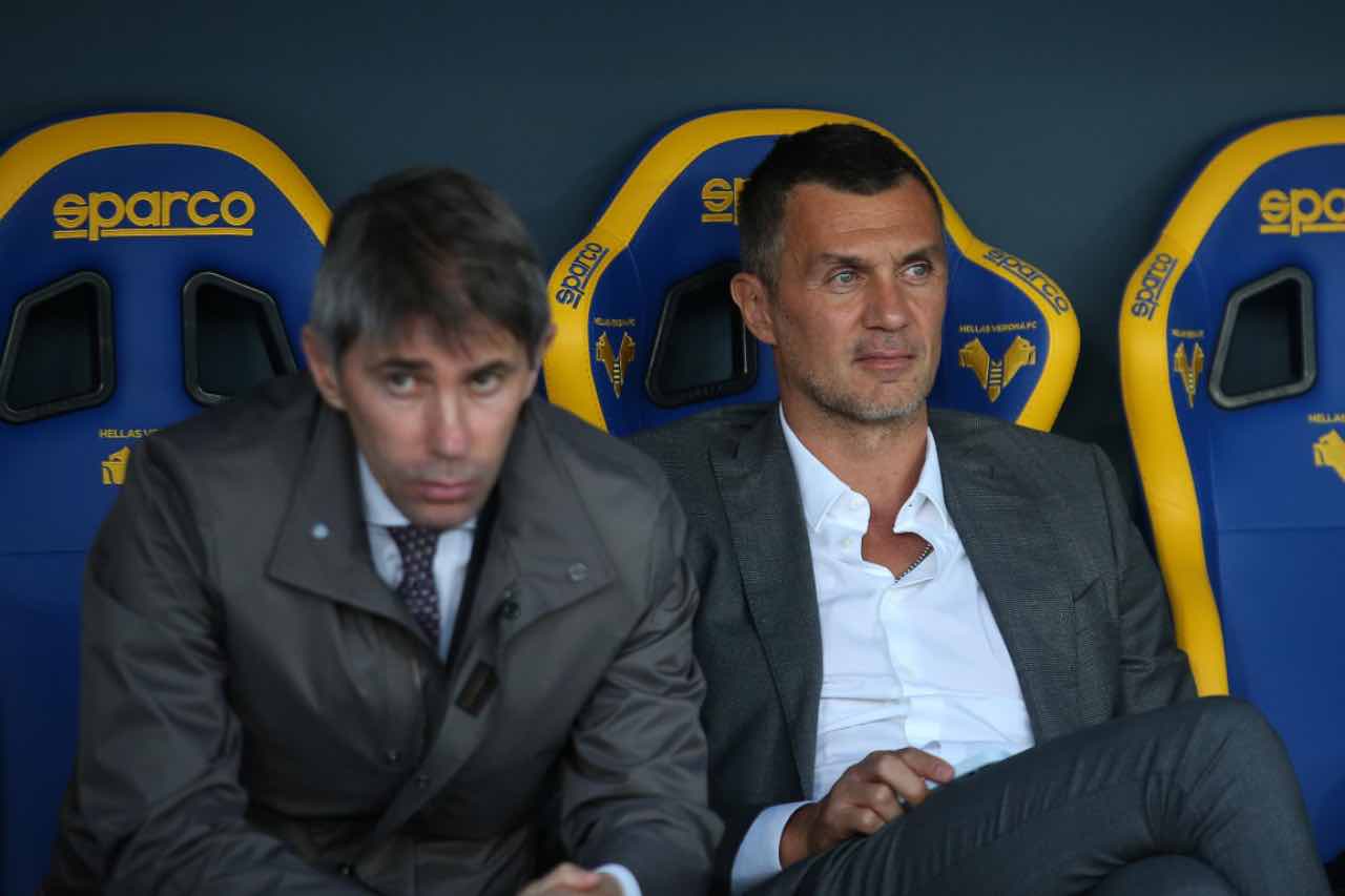 Paolo Maldini e Frederic Massara 