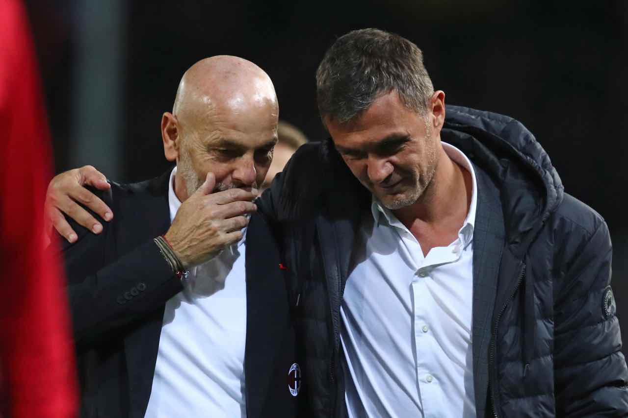 pioli e maldini sorridono