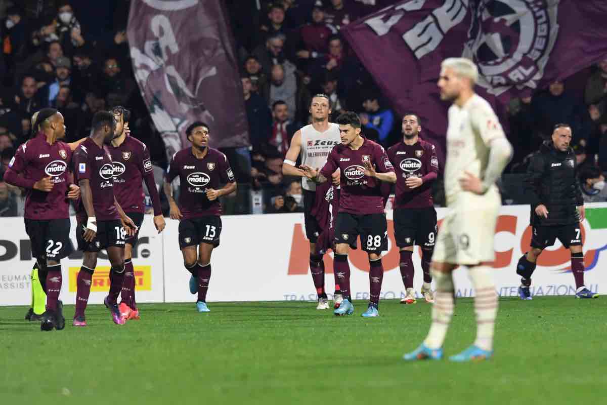 Infortunio Salernitana-Milan