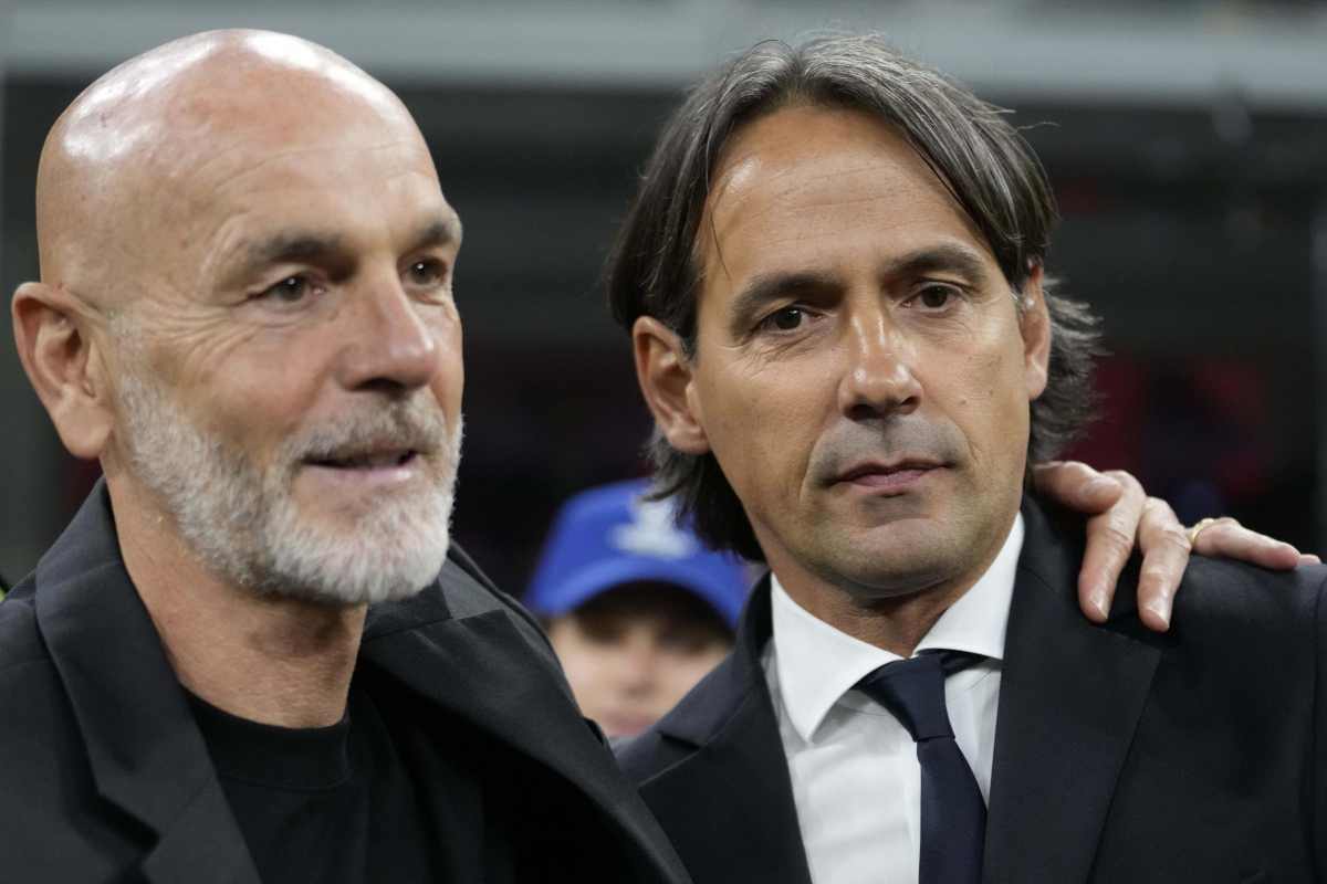 Pioli con Inzaghi a San Siro 