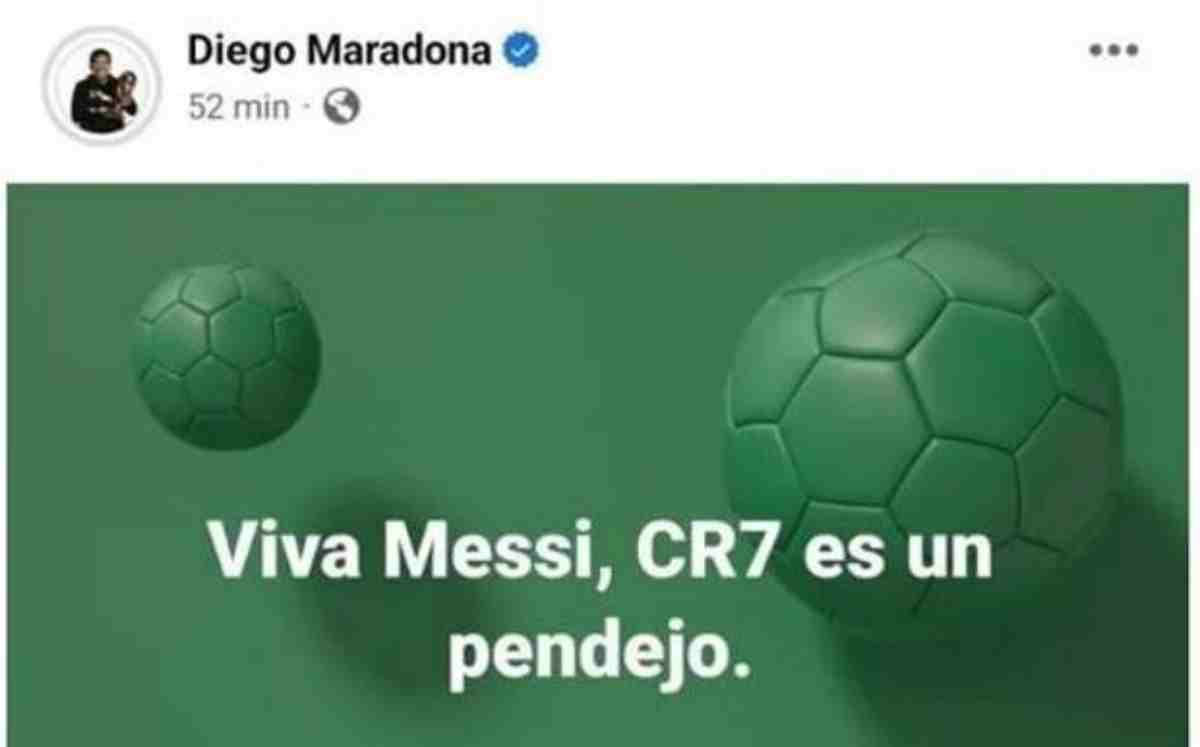 Maradona hacker Facebook