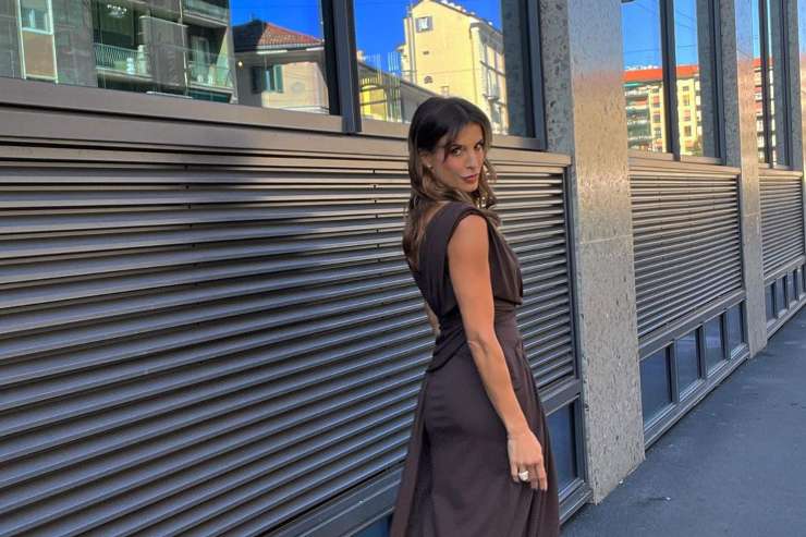 Elisabetta Canalis Milano Fashion Week look