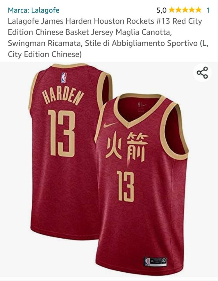 Maglia Harden Rockets