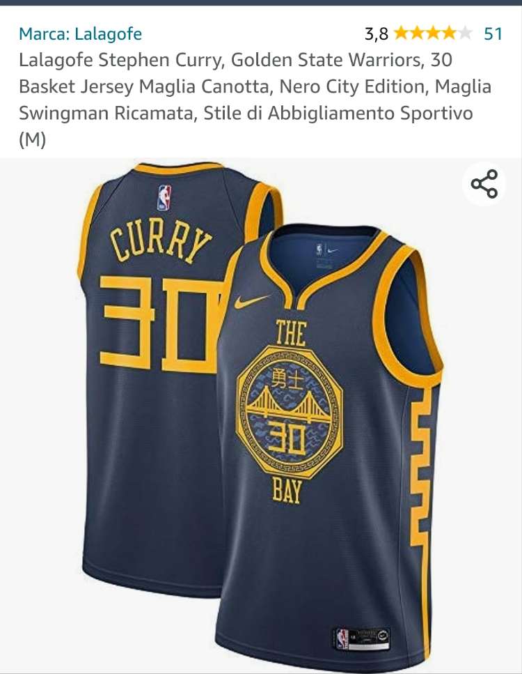 Maglia Steph Curry 