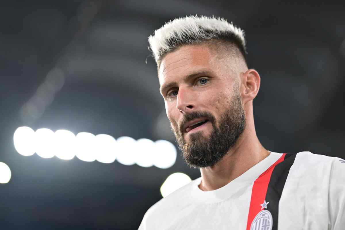 Giroud infortunio caviglia presenza Derby