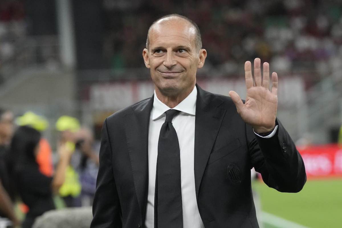 Allegri sorridente a San Siro