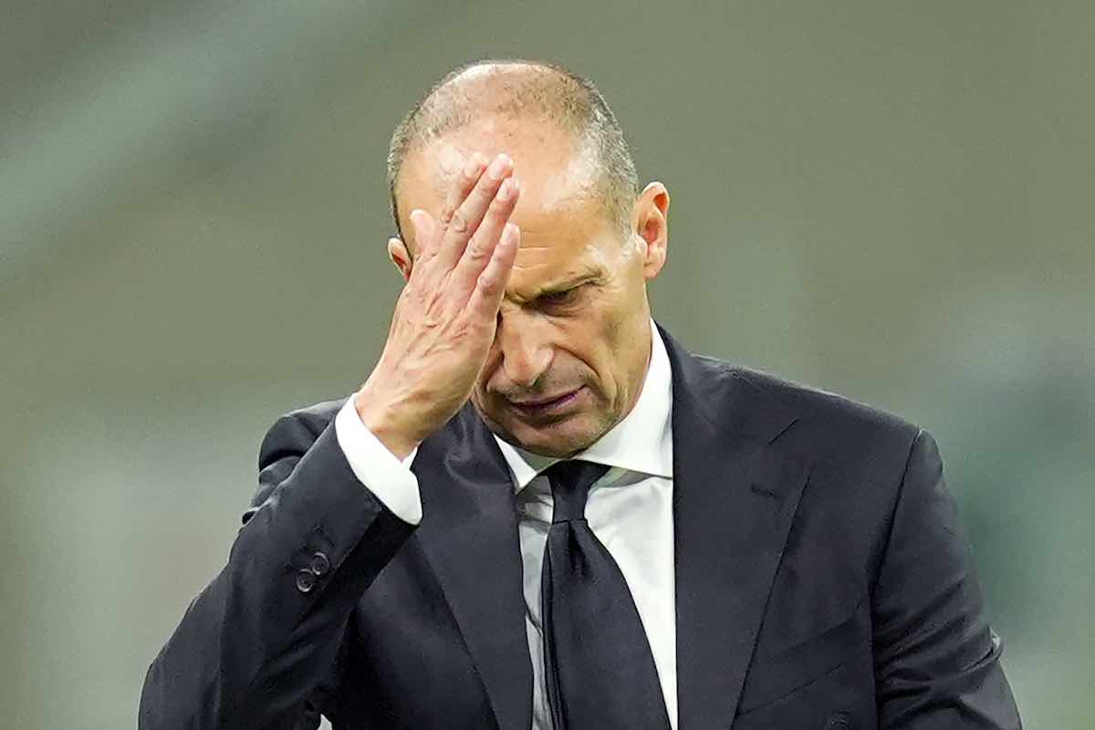 Massimiliano Allegri arrabbiato