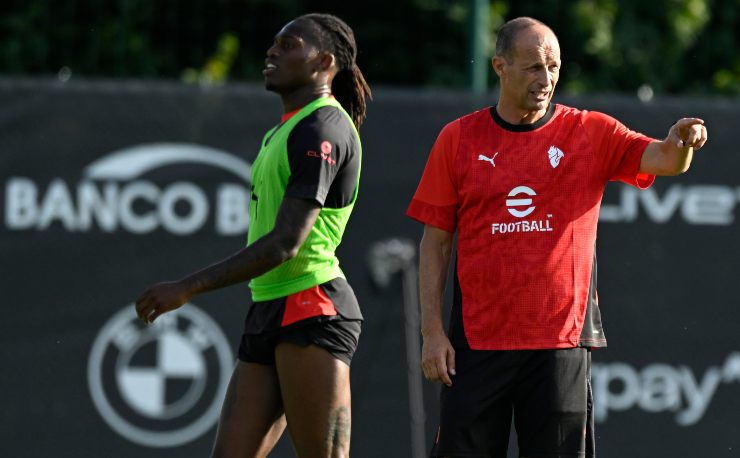Allegri e Leao a Milanello