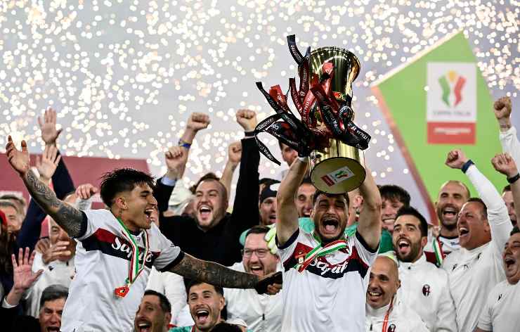 Il Bologna solleva la Coppa Italia