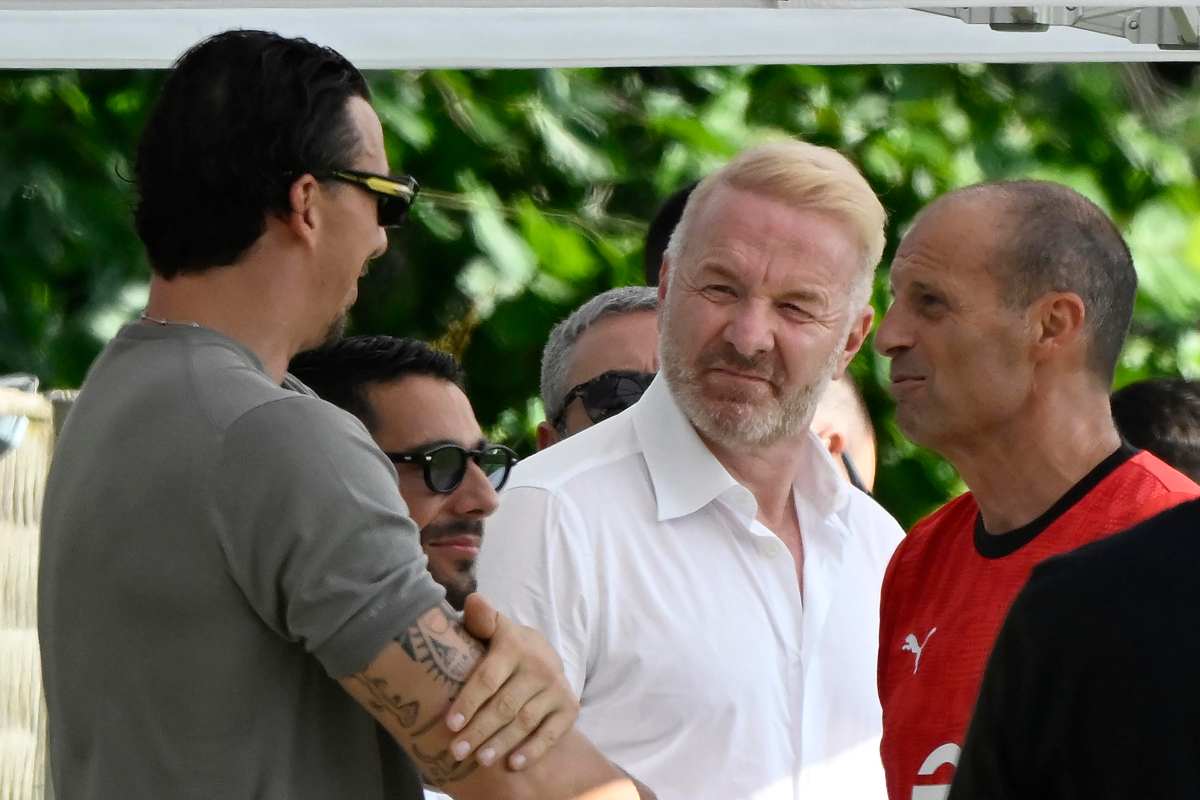 Ibrahimovic a colloquio con Tare e Allegri