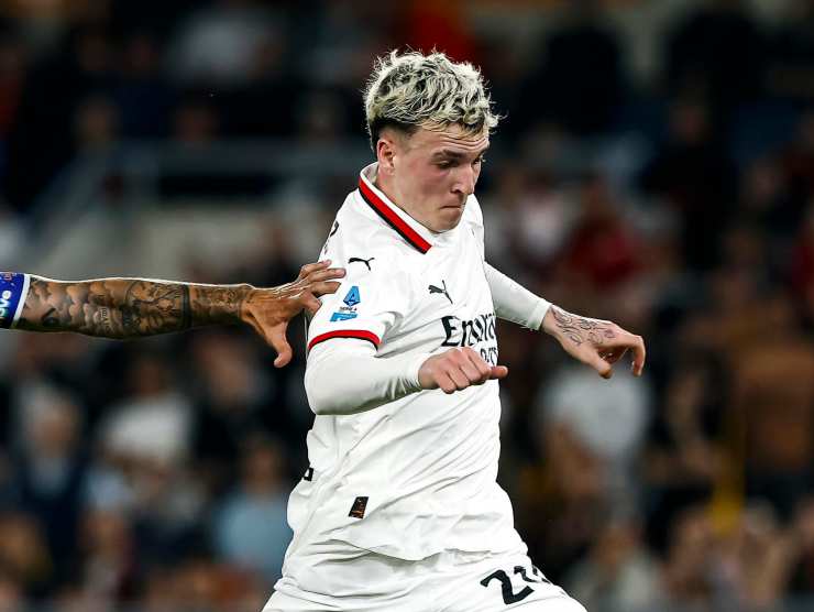 Alex Jimenez in azione con la maglia del Milan