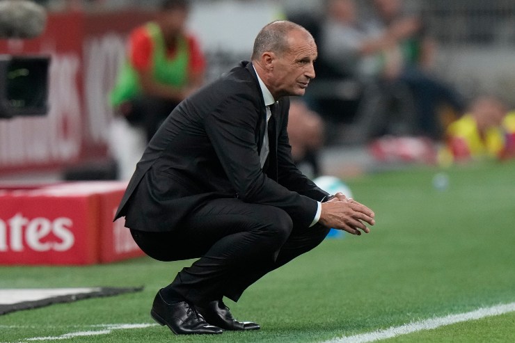 Massimiliano Allegri durante Milan-Cremonese
