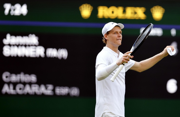 Jannik Sinner protagonista a Wimbledon