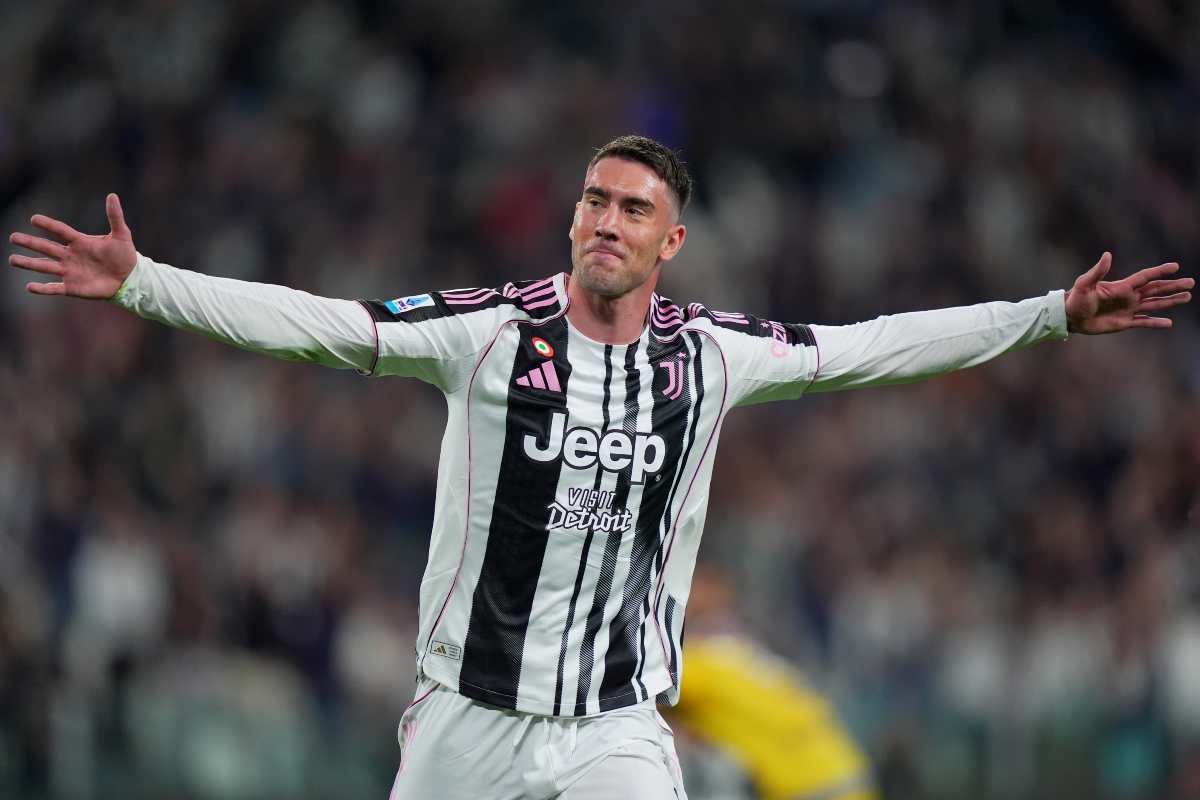 L'attaccante della Juventus Dusan Vlahovic