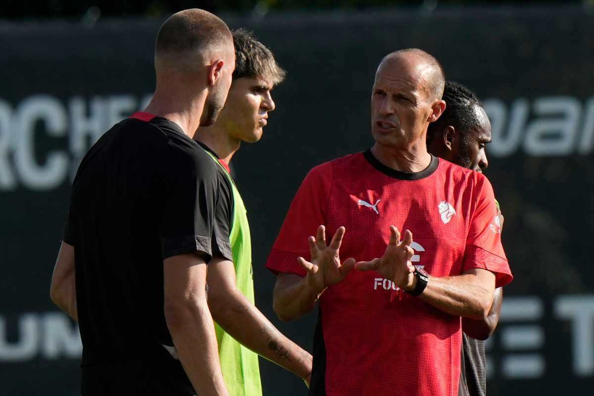 Massimiliano Allegri in allenamento