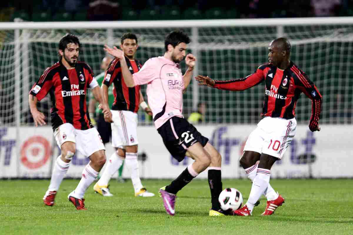 Seedorf e Gattuso in una partita del Milan