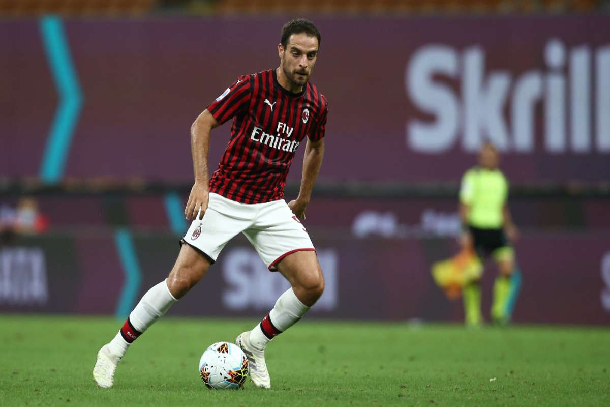 Giacomo Bonaventura in azione con il Milan