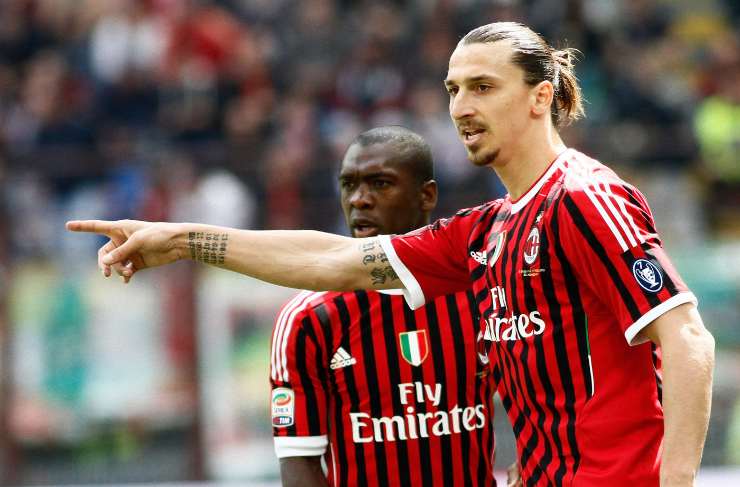 Ibrahimovic e Seedorf con la maglia del Milan 