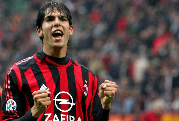Kakà con la maglia del Milan