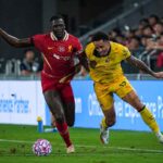 Noah Okafor in azione