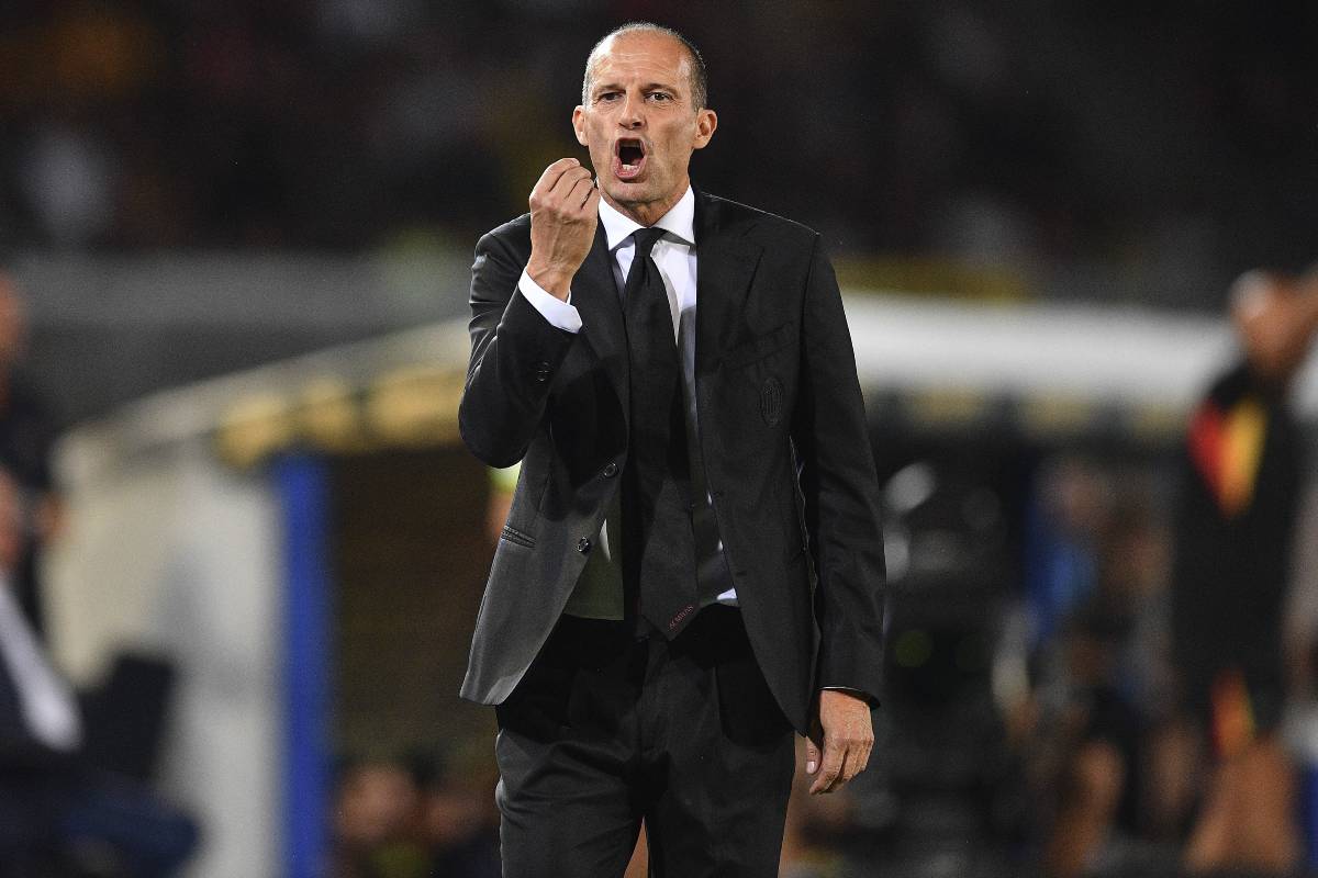 Un arrabbiatissimo Massimiliano Allegri