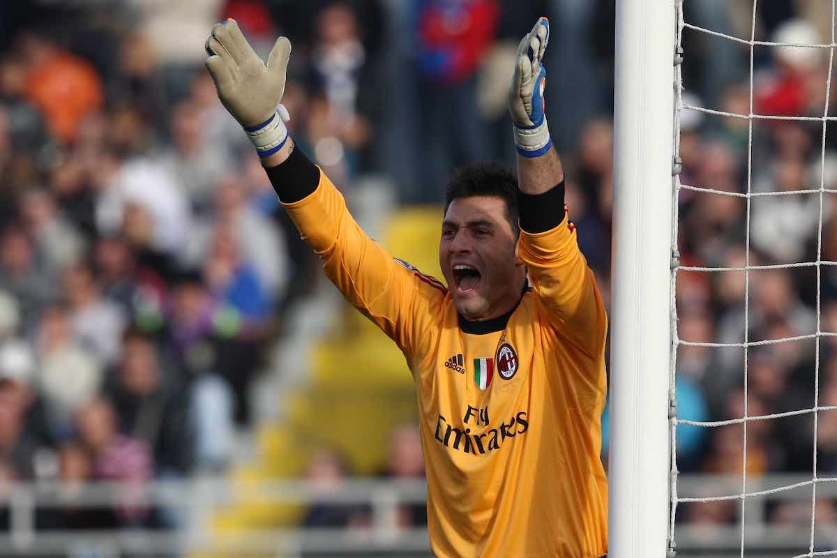 Marco Amelia con la maglia del Milan