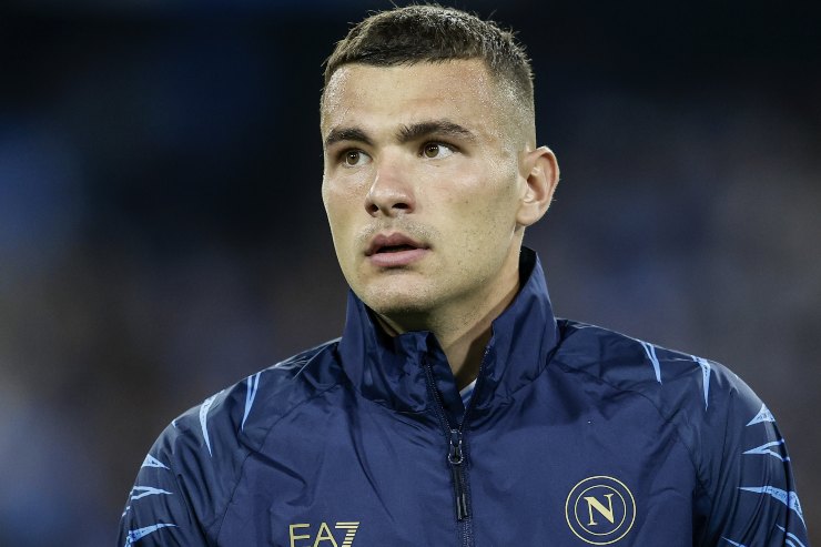 Il difensore del Napoli Alessandro Buongiorno