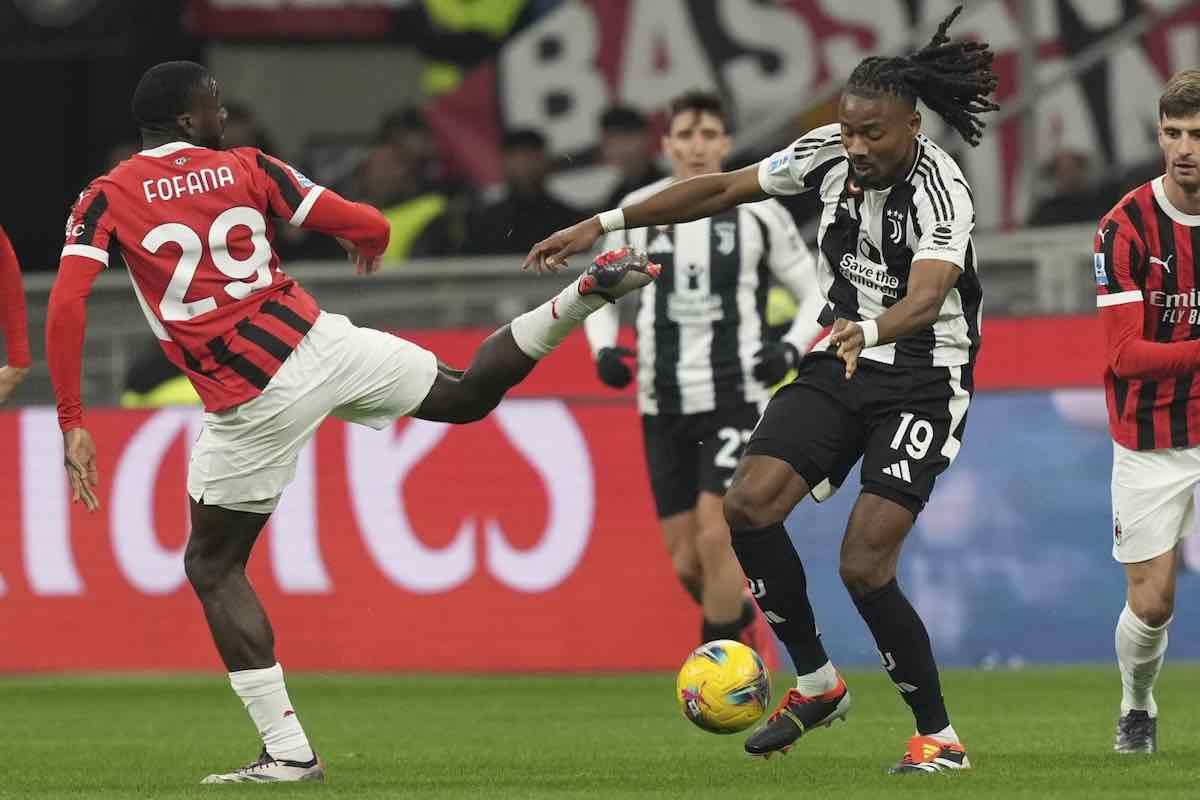 Fofana vs Thuram in Milan-Juve
