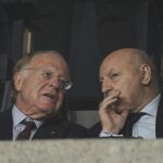 Paolo Scaroni e Beppe Marotta a colloquio