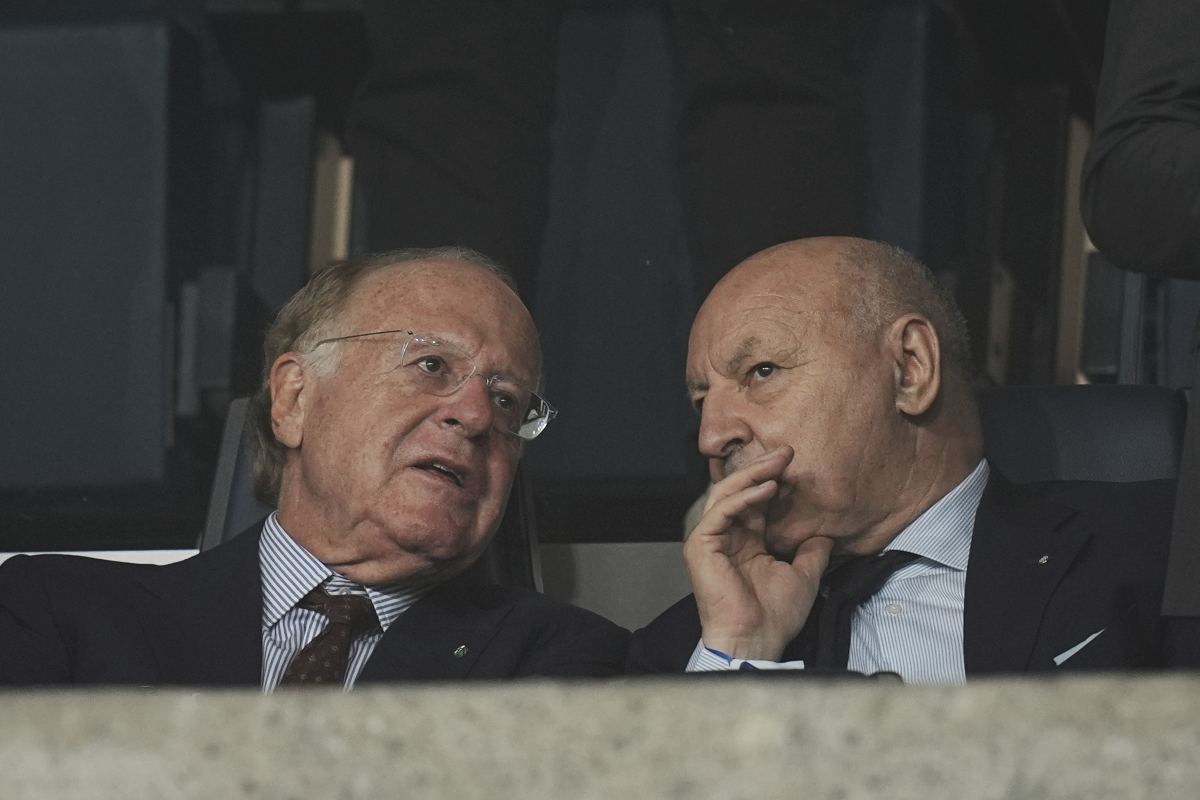 Paolo Scaroni e Beppe Marotta a colloquio