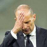 Max Allegri si porta la mano alla fronte