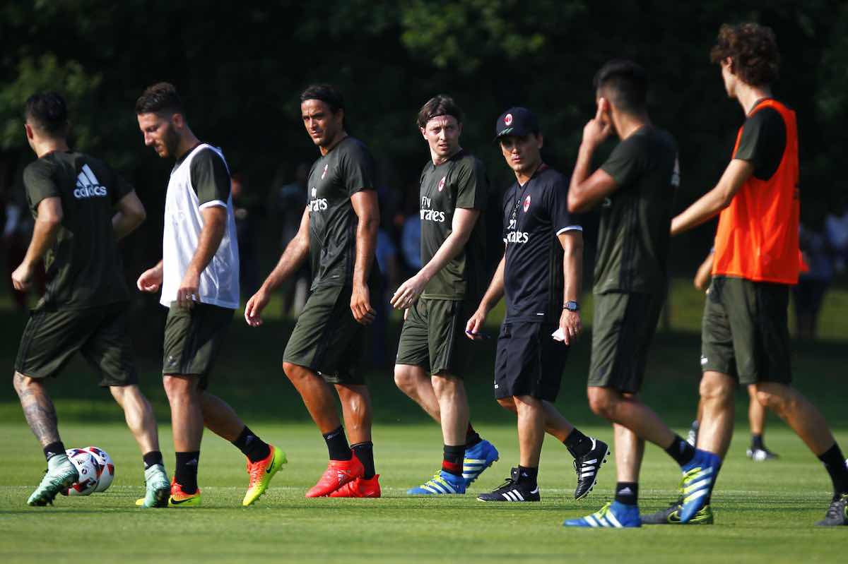 Matri al centro sportivo di Milanello da giocatore