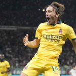 Luka Modric esulta per il gol