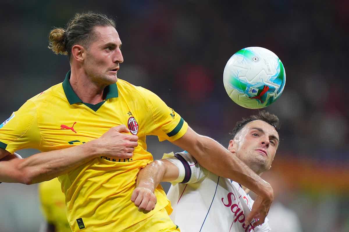Adrien Rabiot in azione con il Milan