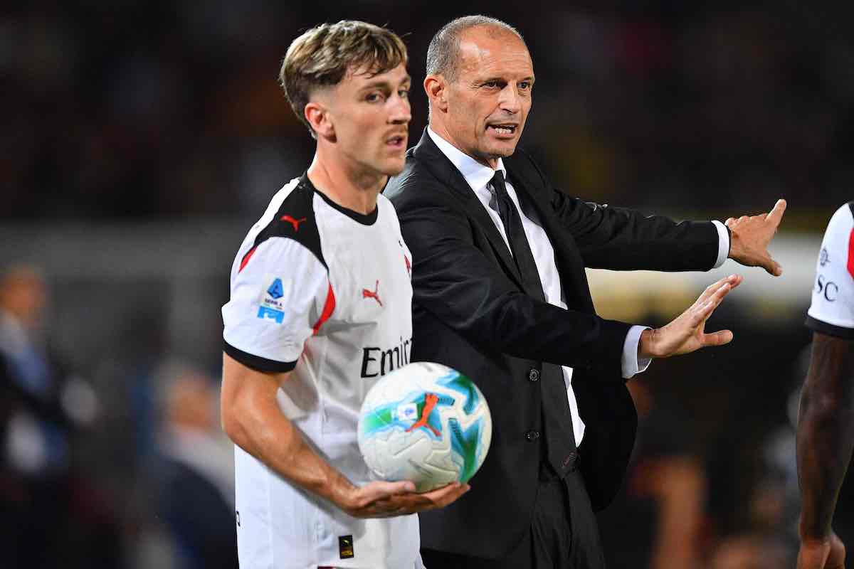Saelemaekers riceve indicazioni da Allegri