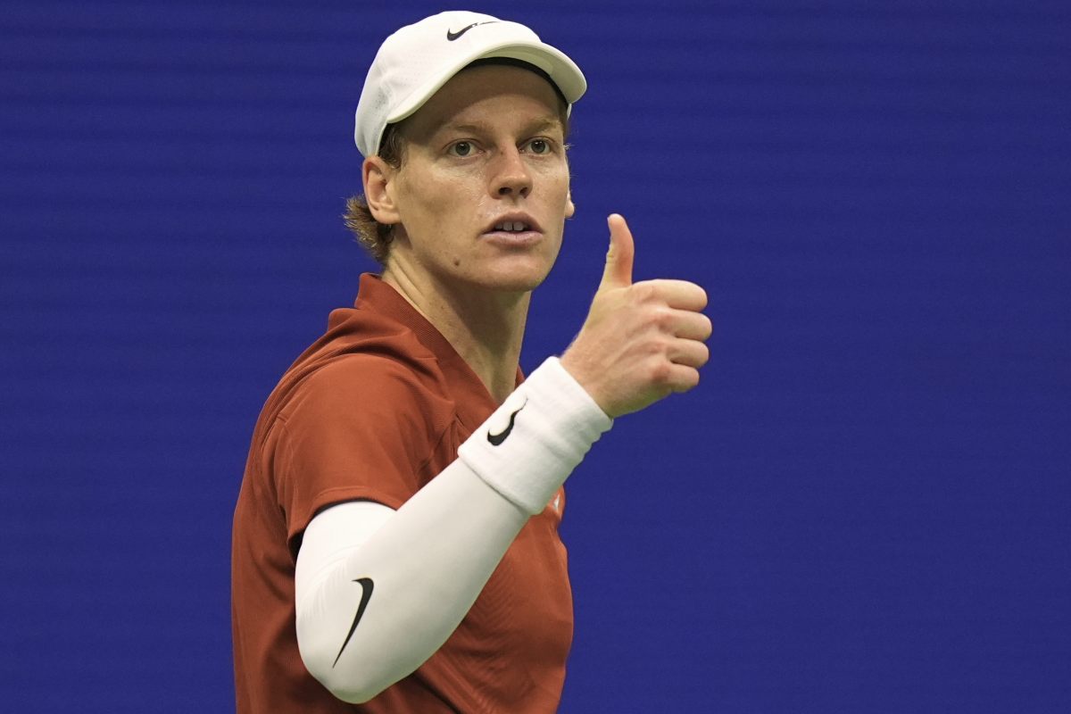 Jannik Sinner durante gli US Open