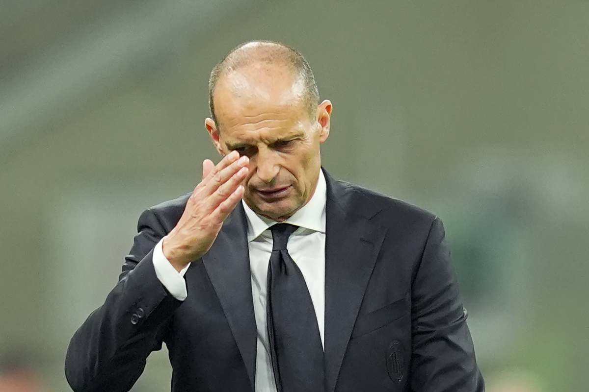 Massimiliano Allegri deluso