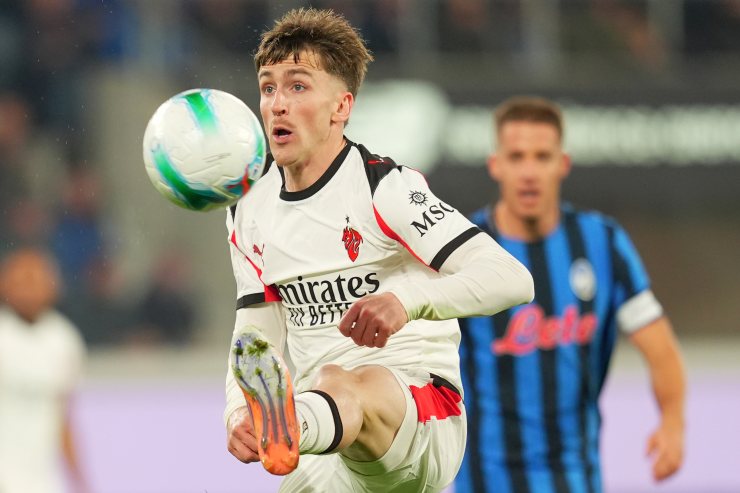 Alexis Saelemaekers in azione a Bergamo