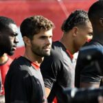 Christian Pulisic in allenamento
