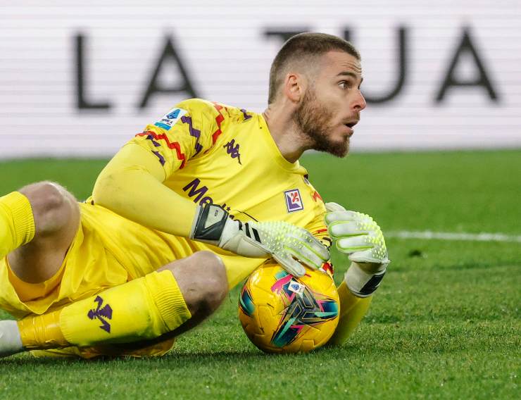 David De Gea in presa bassa