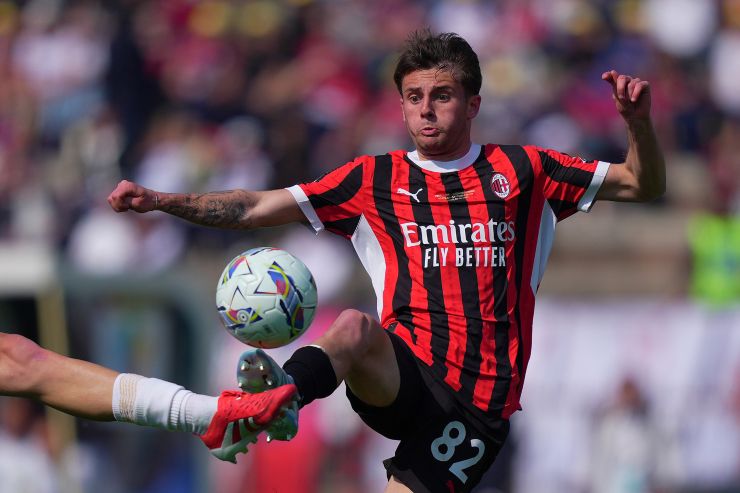 Diego Sia in azione con la maglia del Milan