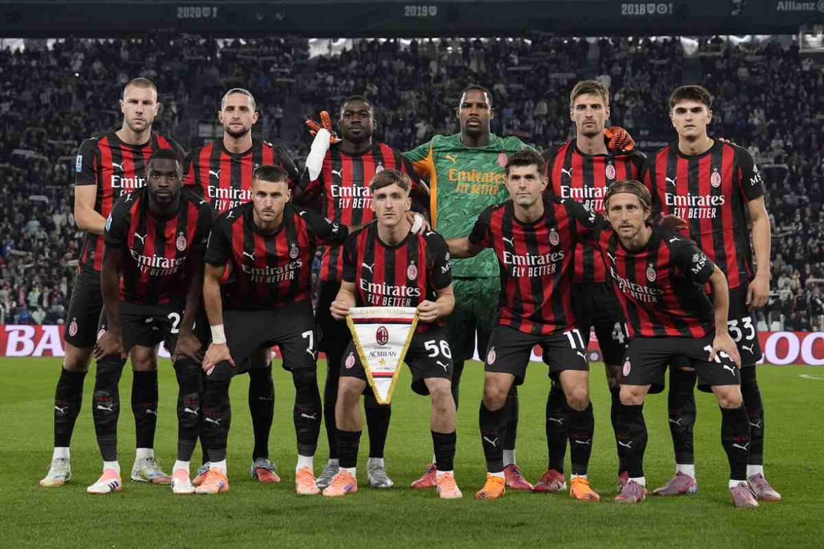 La formazione del Milan a Torino