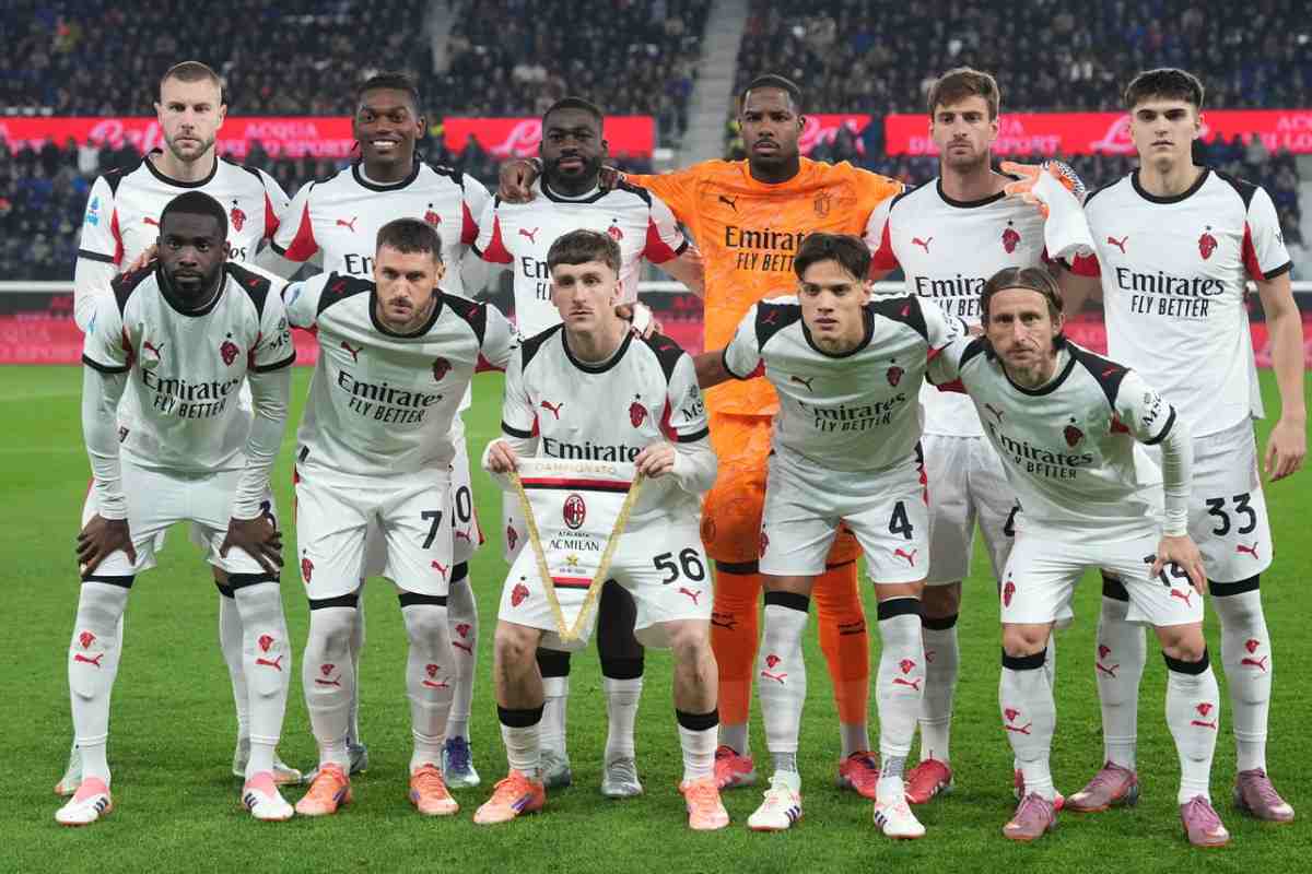 La Formazione del Milan a Bergamo