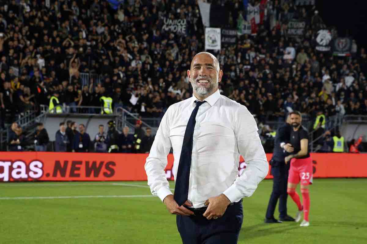 Igor Tudor sorride per la vittoria