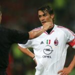 Paolo Maldini durante la finale col Liverpool nel 2005