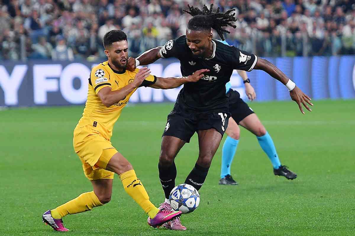 Thuram in campo con la Juve